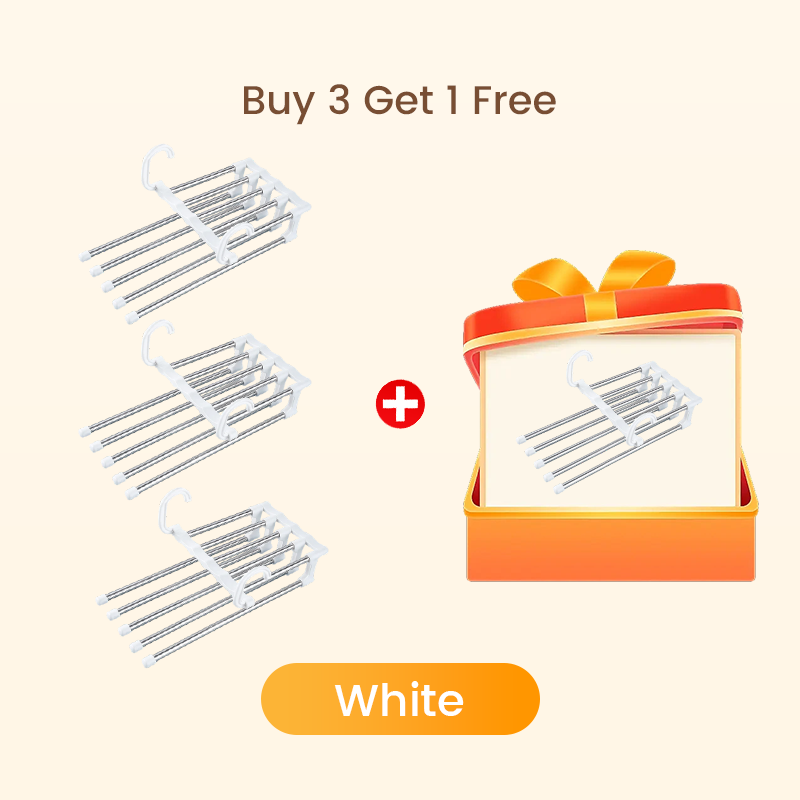 🔥Kjøp mer Spar mer🔥Multifunksjonelt teleskopisk sammenleggbart flerlags bukseoppbevaringsstativ til husholdningen