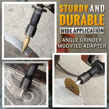 🔧 Vinkelsliperadapter | 3 mm/6 mm chuck | Slitesterk metallkonstruksjon | Kompatibel med 100 typer sliping, polering og kutting i ett!