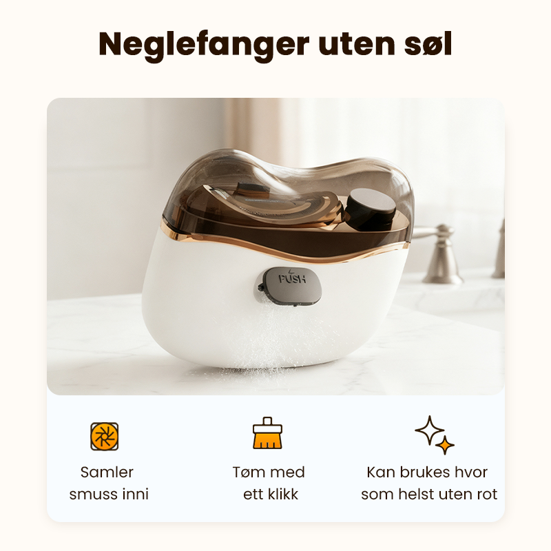 🔥 SISTE DAGS KAMPANJE - 48 % RABATT 🔥💅2-i-1 elektrisk negleklipper og poleringsapparat