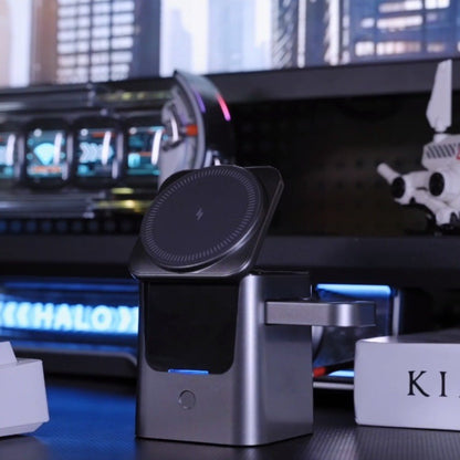 3-i-1 sammenleggbart magnetisk trådløst ladestativ