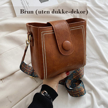 ⏰ 49 % rabatt på den siste dagen ⏰Vintage moteveske med justerbar bredere skulderreim