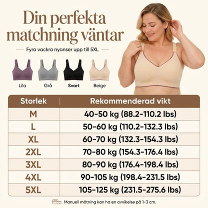 🎁Tilbud: 48% rabatt⏳BH uten bøyle med sommerfuglbroderi