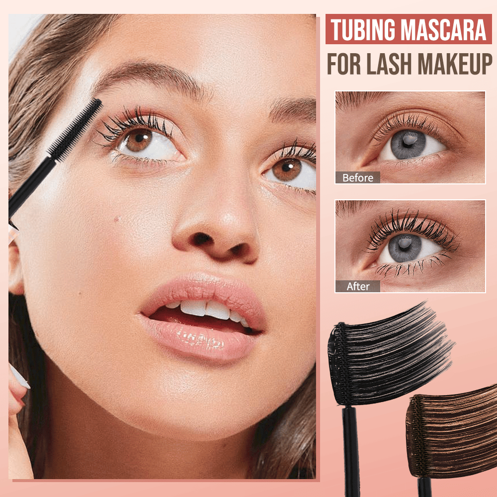 🔥Begrenset tilbud: Kjøp 2 få 1 gratis⚡Tubing Mascara i Svart og Brun, 2-pakking for øyevimpemakeup