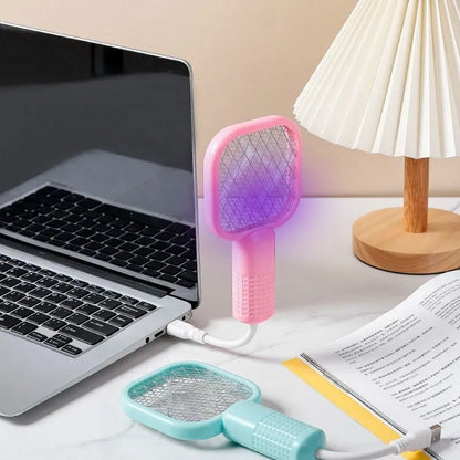 ✨2026 NYHET🔥USB Mini Myggdreper💥Bærbar fluefjerder, insektdreper for skadedyrbekjempelse, myggflaggermus for innendørs og utendørs bruk