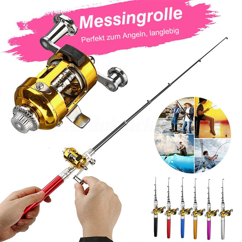 🎣 Lomme Fiskehjul | 48% Rabatt! Bærbar 97cm Isfiskehjul med Metallhjul – Passer i Lommen 🎁
