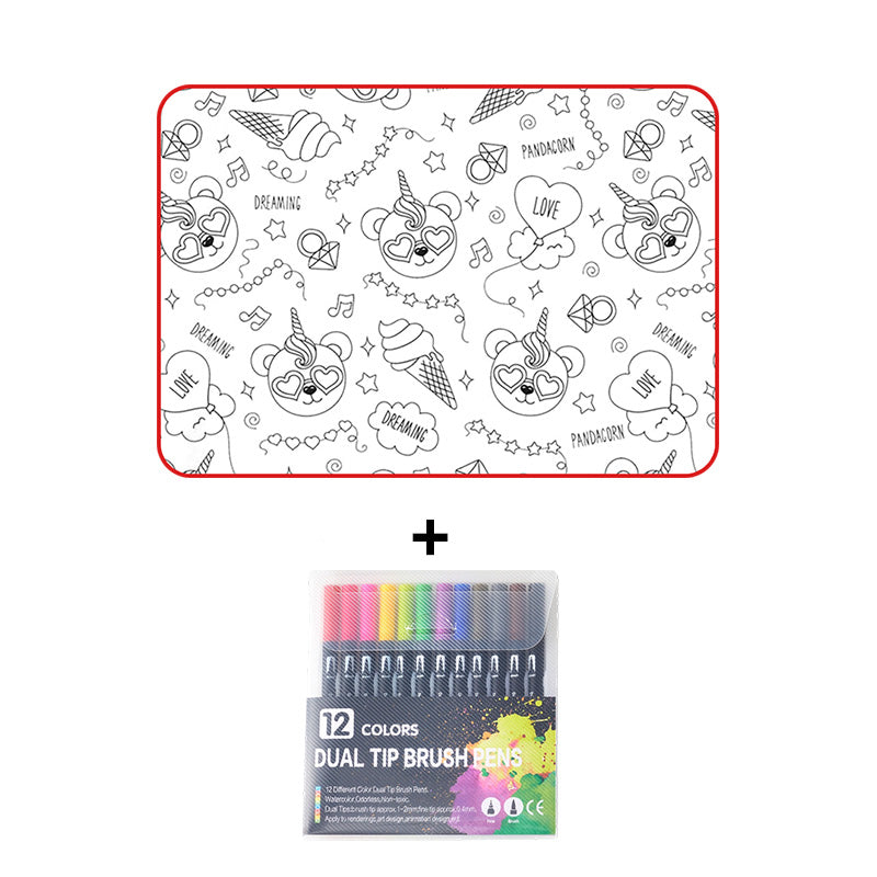 🎄🎅 Julekampanje: DIY-sett med tegneseriefigurer til fargelegging på pyjamaser for barn✨🎁