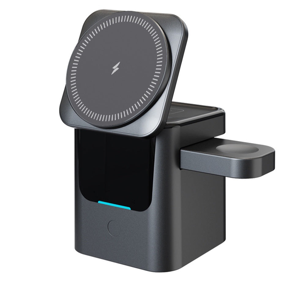 3-i-1 sammenleggbart magnetisk trådløst ladestativ