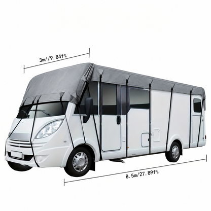 🎃Halloween-tilbud 50 % RABATT!🚐Taktrekk til campingvogn og bobil – 210D Oxford med sikre, justerbare stropper