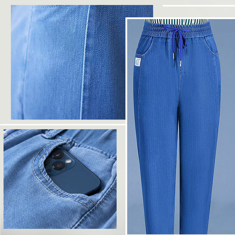 ⏳Begrenset tidsbegrenset 48 % rabatt!!💕👖Høy midje, ultra-elastiske mom jeans