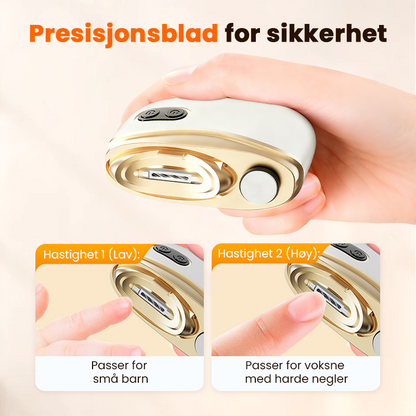 🔥 SISTE DAGS KAMPANJE - 48 % RABATT 🔥💅2-i-1 elektrisk negleklipper og poleringsapparat