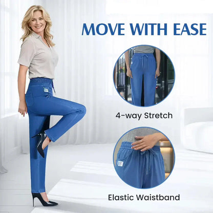 ⏳Begrenset tidsbegrenset 48 % rabatt!!💕👖Høy midje, ultra-elastiske mom jeans
