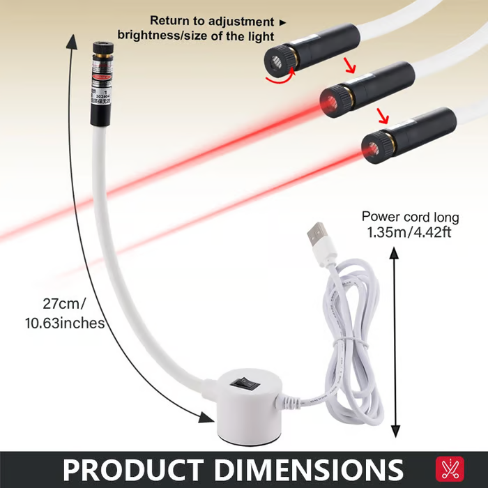 📢📢 48 % RABATT!! ✨Magnetisk posisjoneringsquiltelys for symaskin