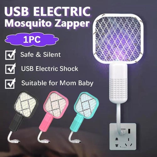 ✨2026 NYHET🔥USB Mini Myggdreper💥Bærbar fluefjerder, insektdreper for skadedyrbekjempelse, myggflaggermus for innendørs og utendørs bruk