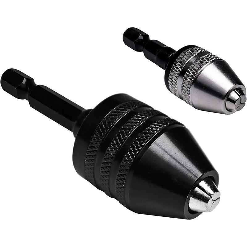🔧 50 % RABATT NÅ! 3-kjevs chuck for elektriske skrutrekkere og driller – nøkkelfri, hurtigbytte og kompatibel med runde og sekskantede skaft – perfekt for hobby, renovering og presisjonsarbeid 🛠️✨