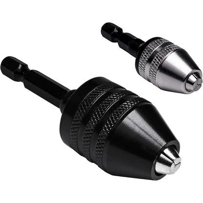 🔧 50 % RABATT NÅ! 3-kjevs chuck for elektriske skrutrekkere og driller – nøkkelfri, hurtigbytte og kompatibel med runde og sekskantede skaft – perfekt for hobby, renovering og presisjonsarbeid 🛠️✨