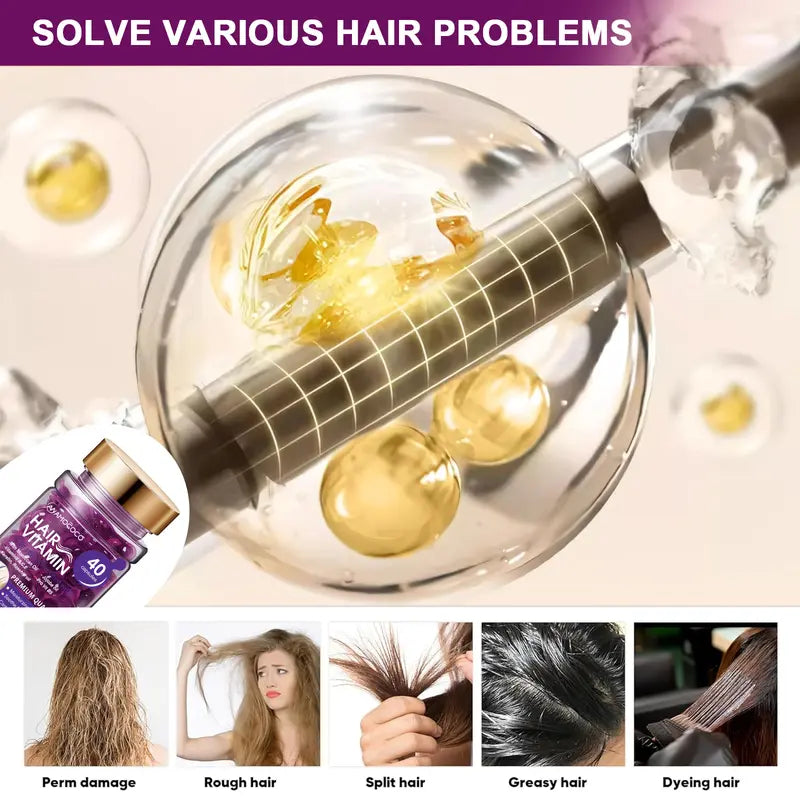 💎 48% RABATT – Deep conditioning hårolje – én kapsel – glatt, skinnende & krusfritt – reisevennlig – blomsterduft