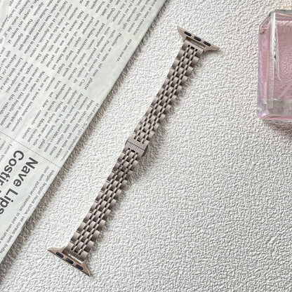 ❄️Sommerfrisk 48% rabatt!✨Lenke i rustfritt stål til Apple Watch – Elegant metallrem med sikker trykklås