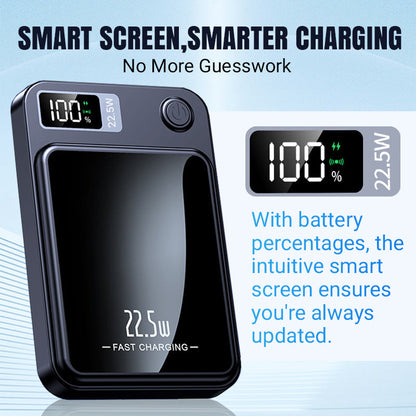 ⚡Fantastisk powerbank! ⚡10000mAh ultratynn hurtiglading mobil strøm