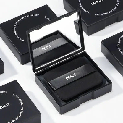⏰Kjøp 1 få 1 gratis💝Svart magnetisk oljeblottingark med pulver som holder oljen frisk 2-i-1-blottingark