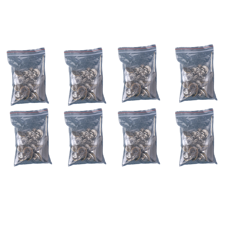 Sett med avtakbare jeansknapper uten sying