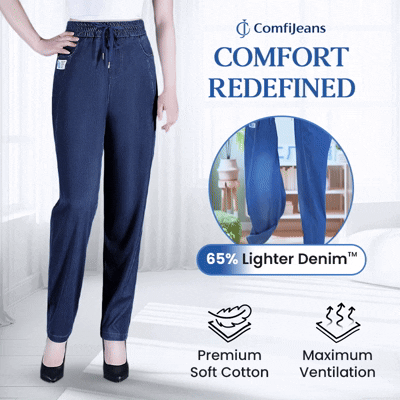 ⏳Begrenset tidsbegrenset 48 % rabatt!!💕👖Høy midje, ultra-elastiske mom jeans
