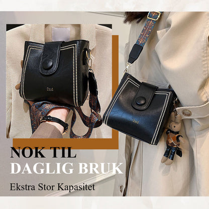 ⏰ 49 % rabatt på den siste dagen ⏰Vintage moteveske med justerbar bredere skulderreim