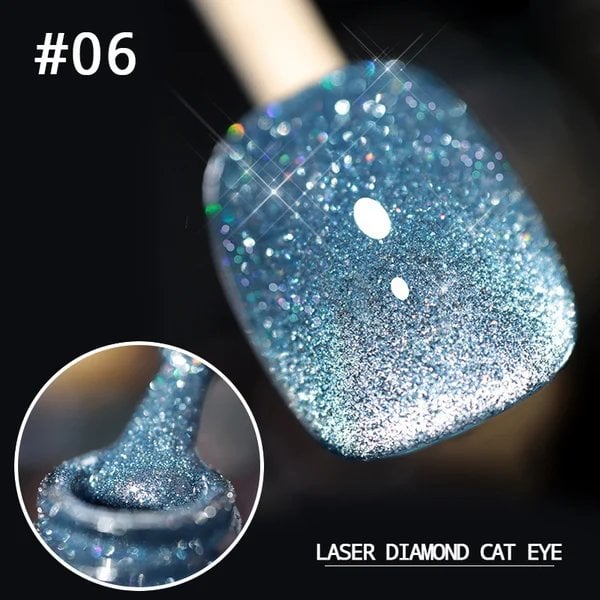 💅SISTE DAG MED 48 % RABATT💎Laser Diamond Cat Eye neglelakk💥Kjøp 1 få 1 gratis💥