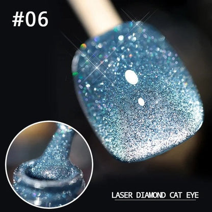 💅SISTE DAG MED 48 % RABATT💎Laser Diamond Cat Eye neglelakk💥Kjøp 1 få 1 gratis💥