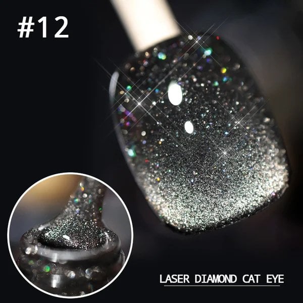 💅SISTE DAG MED 48 % RABATT💎Laser Diamond Cat Eye neglelakk💥Kjøp 1 få 1 gratis💥