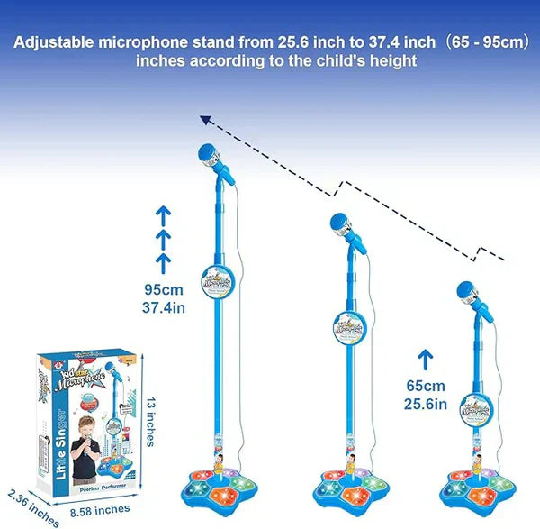 🎅 SISTE DAGS SALG 52 % RABATT!!🌲 Mikrofonleke, Karaokemaskinleke med lys