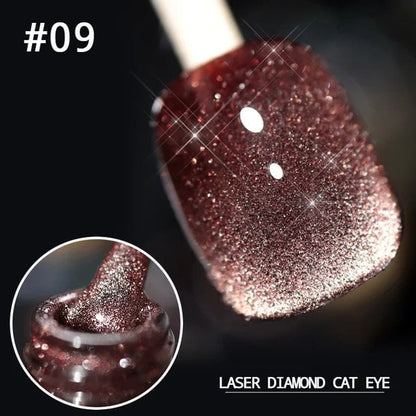 💅SISTE DAG MED 48 % RABATT💎Laser Diamond Cat Eye neglelakk💥Kjøp 1 få 1 gratis💥