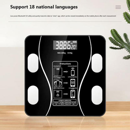 ⏳SISTE DAGS SALG 48% RABATT🔥Smart BMI digital trådløs vekt med LCD-skjerm