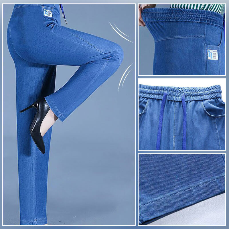 ⏳Begrenset tidsbegrenset 48 % rabatt!!💕👖Høy midje, ultra-elastiske mom jeans