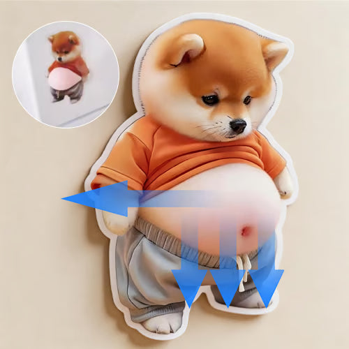 3D Søt Shiba Inu Selvklebende Dørstopper & Stressball