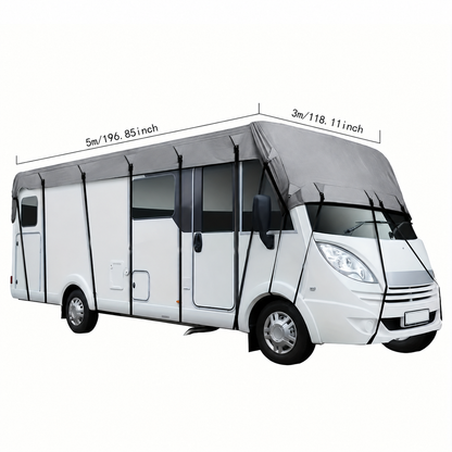 🎃Halloween-tilbud 50 % RABATT!🚐Taktrekk til campingvogn og bobil – 210D Oxford med sikre, justerbare stropper