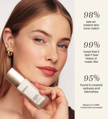 🎃Halloween-tilbud 50 % RABATT!✨Fargeendrende foundation for moden hud – Lett, naturlig dekkevne