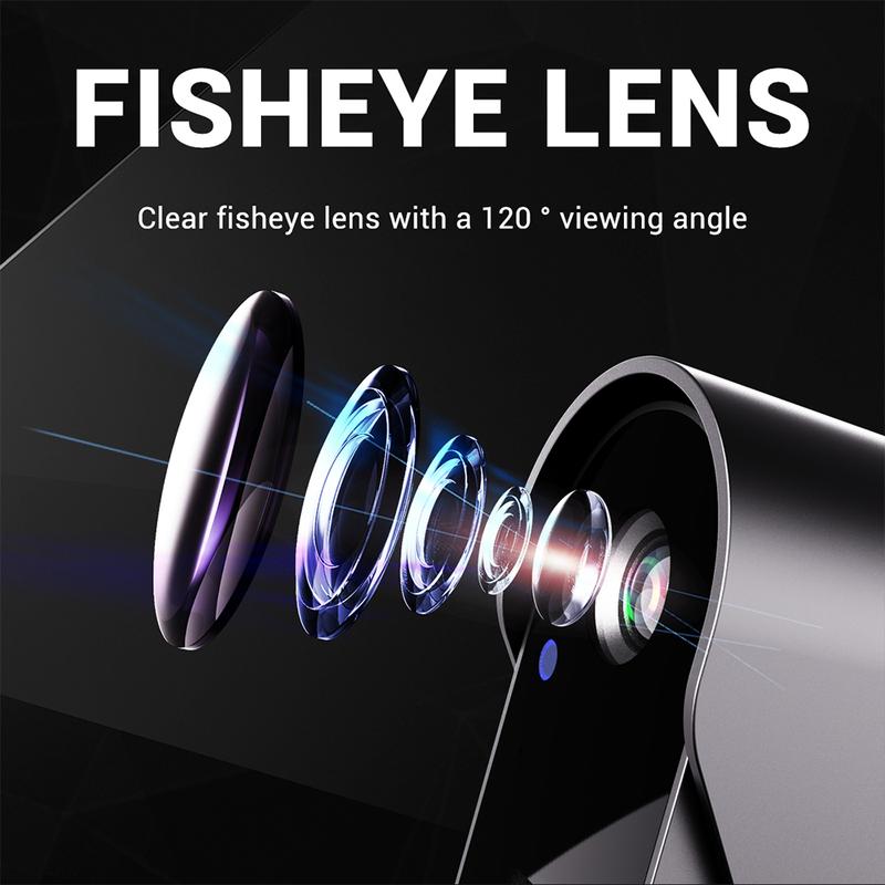 🔥Bestselger i 2026🔥Trådløst ringeklokkekamera: 1080P, 170° vinkel, 4,3-tommers skjerm, IPX65 vanntetthet utendørs, nattsyn