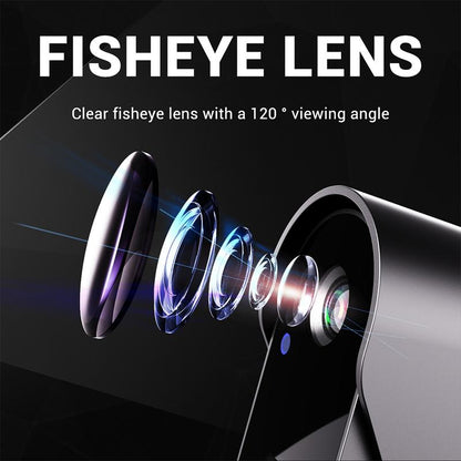 🔥Bestselger i 2026🔥Trådløst ringeklokkekamera: 1080P, 170° vinkel, 4,3-tommers skjerm, IPX65 vanntetthet utendørs, nattsyn