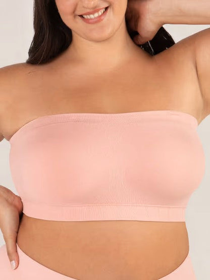 ⛱️🤩🔥Konverterbar stroppeløs bandeau-BH med trådløs komfort, sklisikkert grep og avtakbare stropper