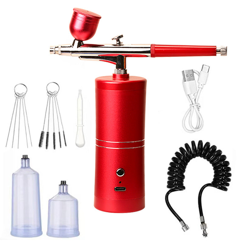 🎉Nyttårsgave 48 % RABATT!🎨Trådløst bærbart airbrush-sett med kompressor – Presisjonsmaling hvor som helst, når som helst!