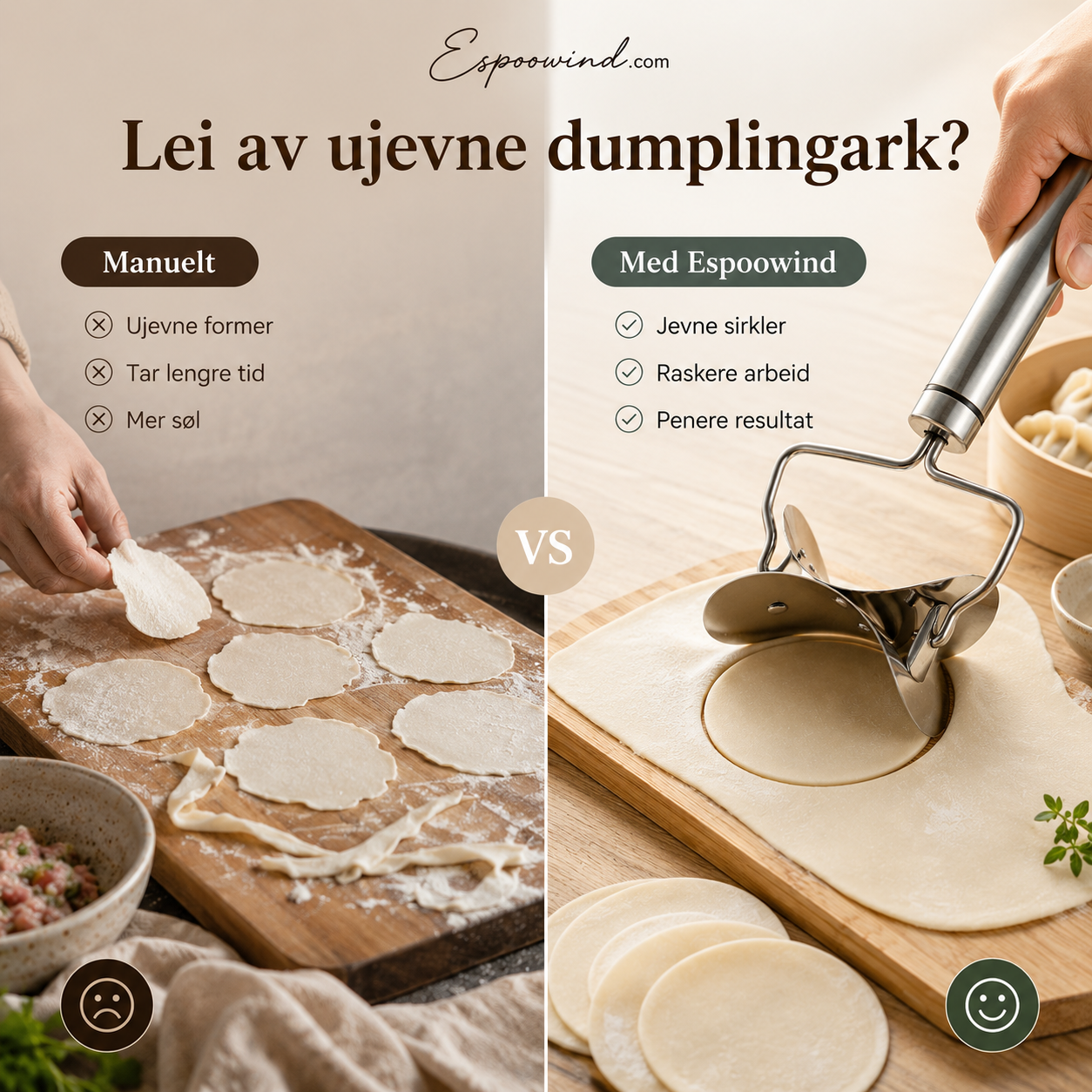 🥟 Spare 50 %! 🔪 Teigtaschenausstecher – Edelstahl, für einfaches und gleichmäßiges Schneiden ✨
