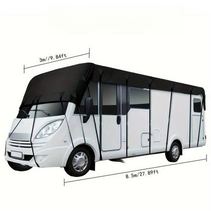 🎃Halloween-tilbud 50 % RABATT!🚐Taktrekk til campingvogn og bobil – 210D Oxford med sikre, justerbare stropper
