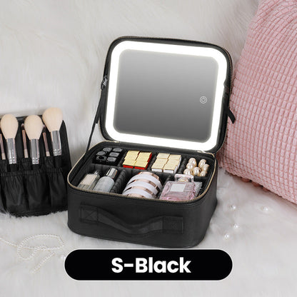 ✨ 48 % RABATT og gratis frakt ✨ Feilfri sminke hvor som helst – Bærbar sminkeveske med LED-speil! ✨