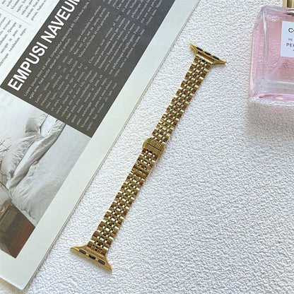 ❄️Sommerfrisk 48% rabatt!✨Lenke i rustfritt stål til Apple Watch – Elegant metallrem med sikker trykklås