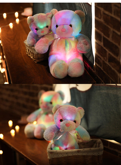 ⏳Begrenset tidsbegrenset 48 % rabatt⏰Bamse, fargerikt LED-lys, kosedyr🌈🧸