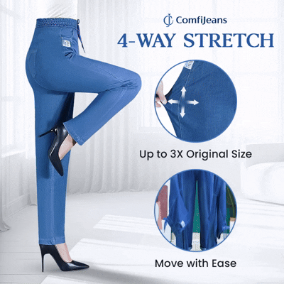 ⏳Begrenset tidsbegrenset 48 % rabatt!!💕👖Høy midje, ultra-elastiske mom jeans