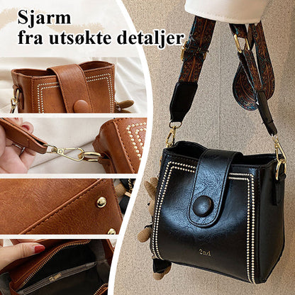 ⏰ 49 % rabatt på den siste dagen ⏰Vintage moteveske med justerbar bredere skulderreim