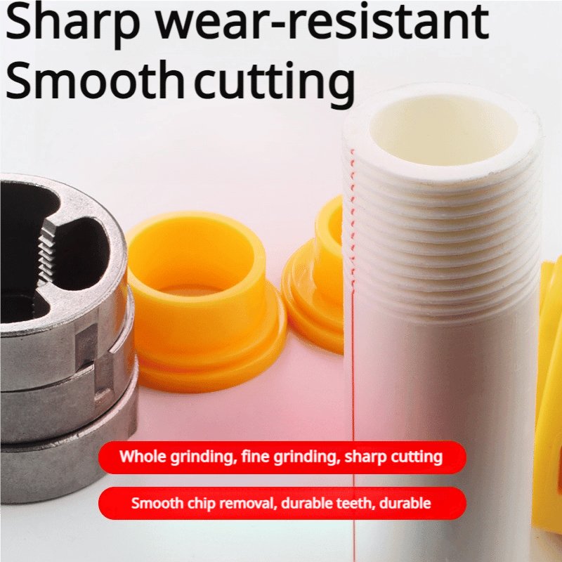 Elektrisk drillkompatibel PVC-rørgjengersett med forskjellige dysestørrelser