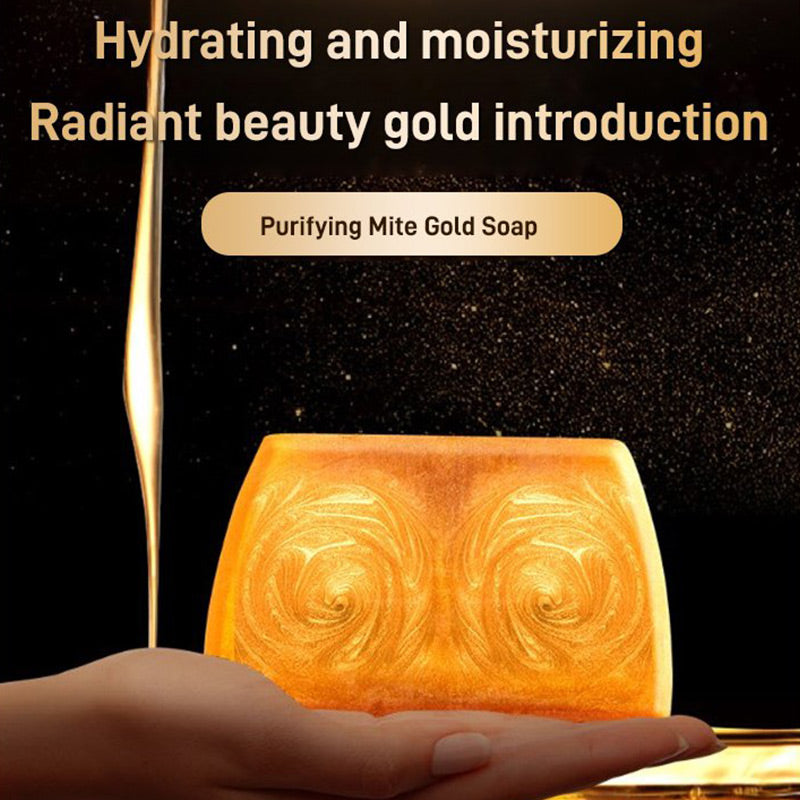 🥳2026 VARMT SALG🥳💞50 000+ SOLGT!💥🧼✨ 48% RABATT! Dyprensende gyllen parfymesåpe – Rikt fint skum, dyp porerensing. Fuktighetsgivende gyldne ingredienser, blomsterduft. Etterlater huden myk, glatt og strålende. Din daglige luksus. 🌸🛁
