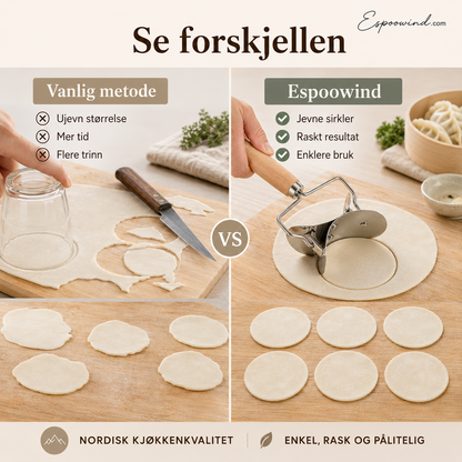 🥟 Spare 50 %! 🔪 Teigtaschenausstecher – Edelstahl, für einfaches und gleichmäßiges Schneiden ✨